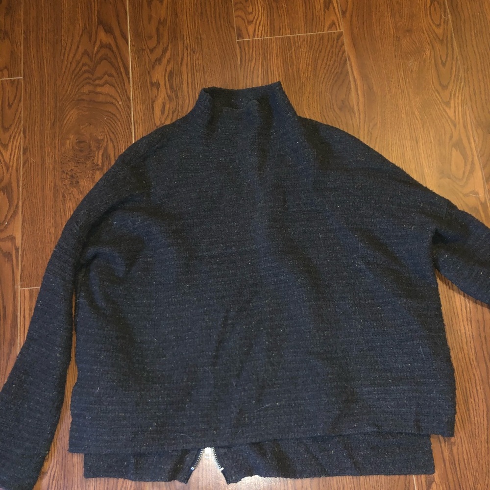Black wool sweater